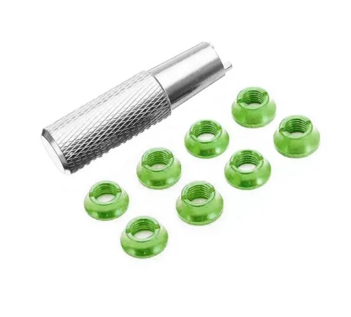 STP Color Switch Nuts for Frsky & Futaba แหวนสีแต่งรีโมท 1ถุง 8ตัว พร้อมเครื่องมือ