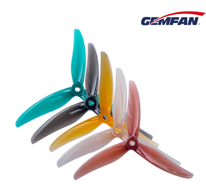 Gemfan Freestyle4 Durable 3 Blade (5.1x3.6x3) 5Inch Prop ใบพัด 5นิ้ว 1ถุง 4ใบ สุ่มสี