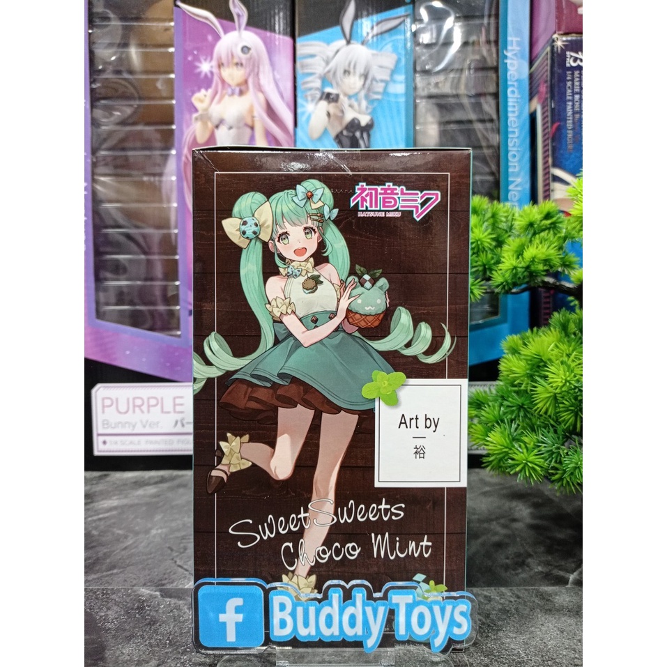 [ Figure แท้ ] Vocaloid Hatsune Miku SweetSweets Chocolate Mint [ FuRyu ]