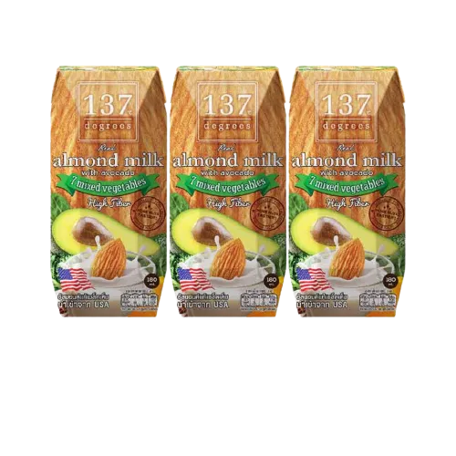 8859636810222 137Degrees นมอัลมอนด์อโวคาโด180ml แพคx3