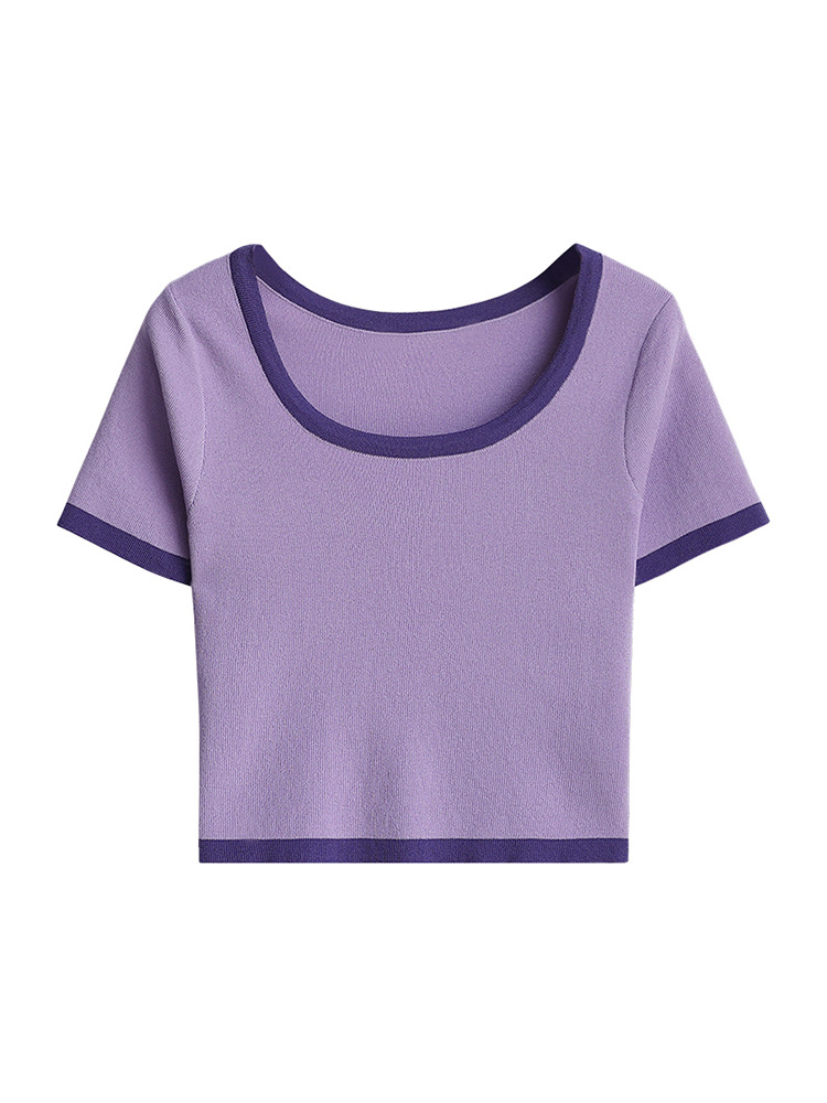 #สีดำ เสื้อครอปไหมพรม รหัส A310