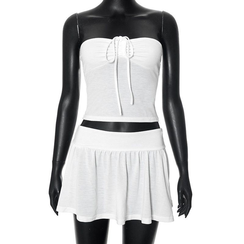 ชุดเซท เกาะอก+กระโปรง รหัส GB006