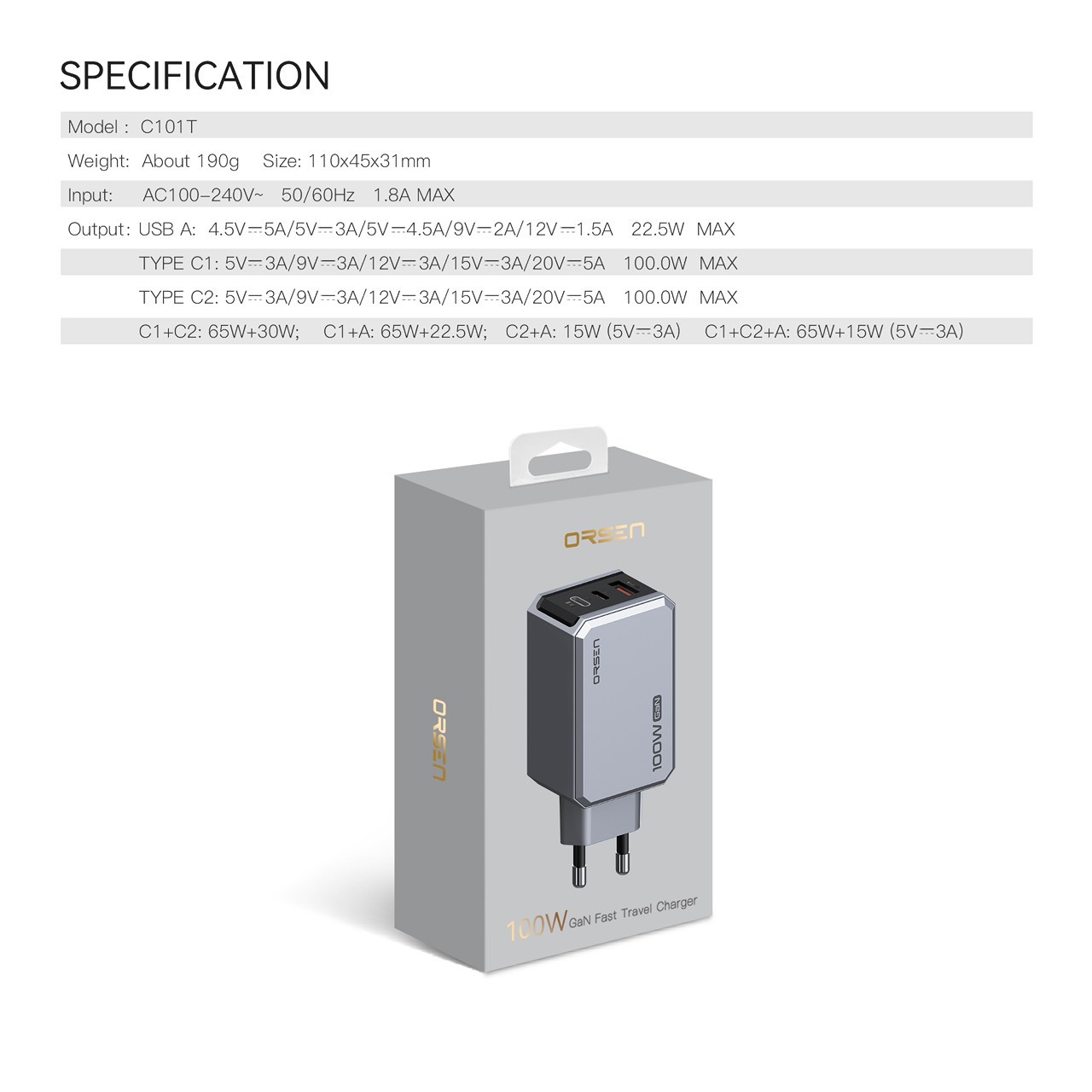 ORSEN C101T 100W