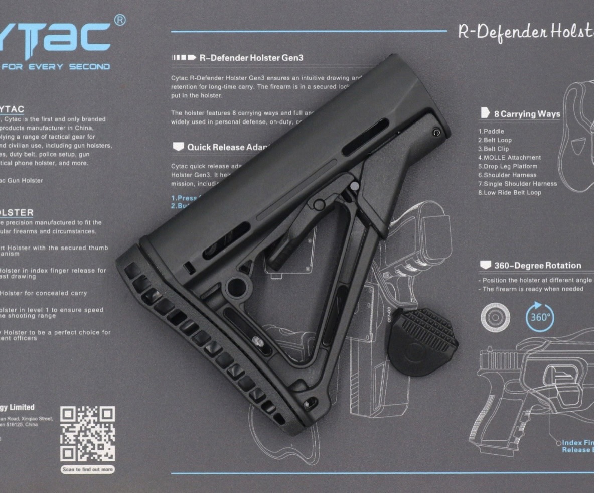 พานท้าย CTR แบบยางหนา