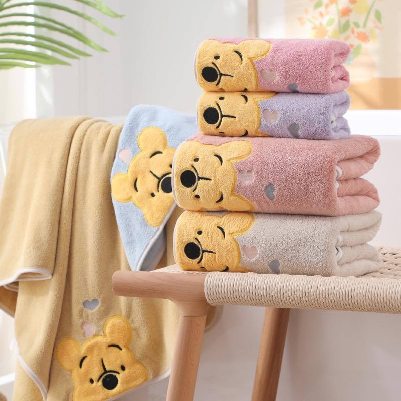 ผ้าเช็ดตัว หมีพู 1ผืน ของขวัญน่ารัก พร้อมส่ง