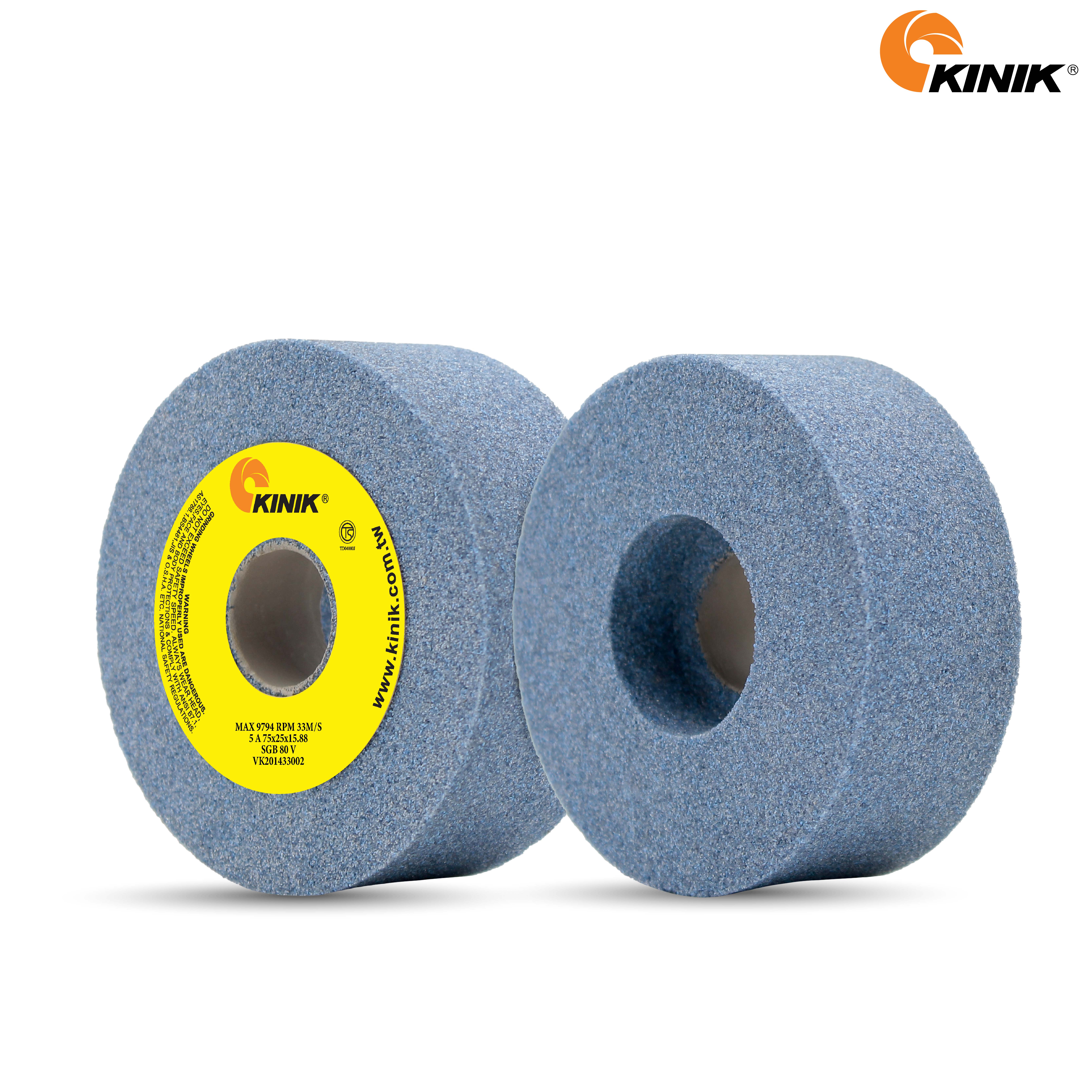 หินเจียร KINIK SGB80V5A 75x25x15.88 mm.