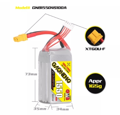 แบต GNB 4เซล 1200-6500mah HV XT30 XT60 XT90 แบตสำหรับ RC รถ เรือ เครื่องบิน โดรน หุ่นยนต์ มีให้เลือกหลายขนาดความจุ