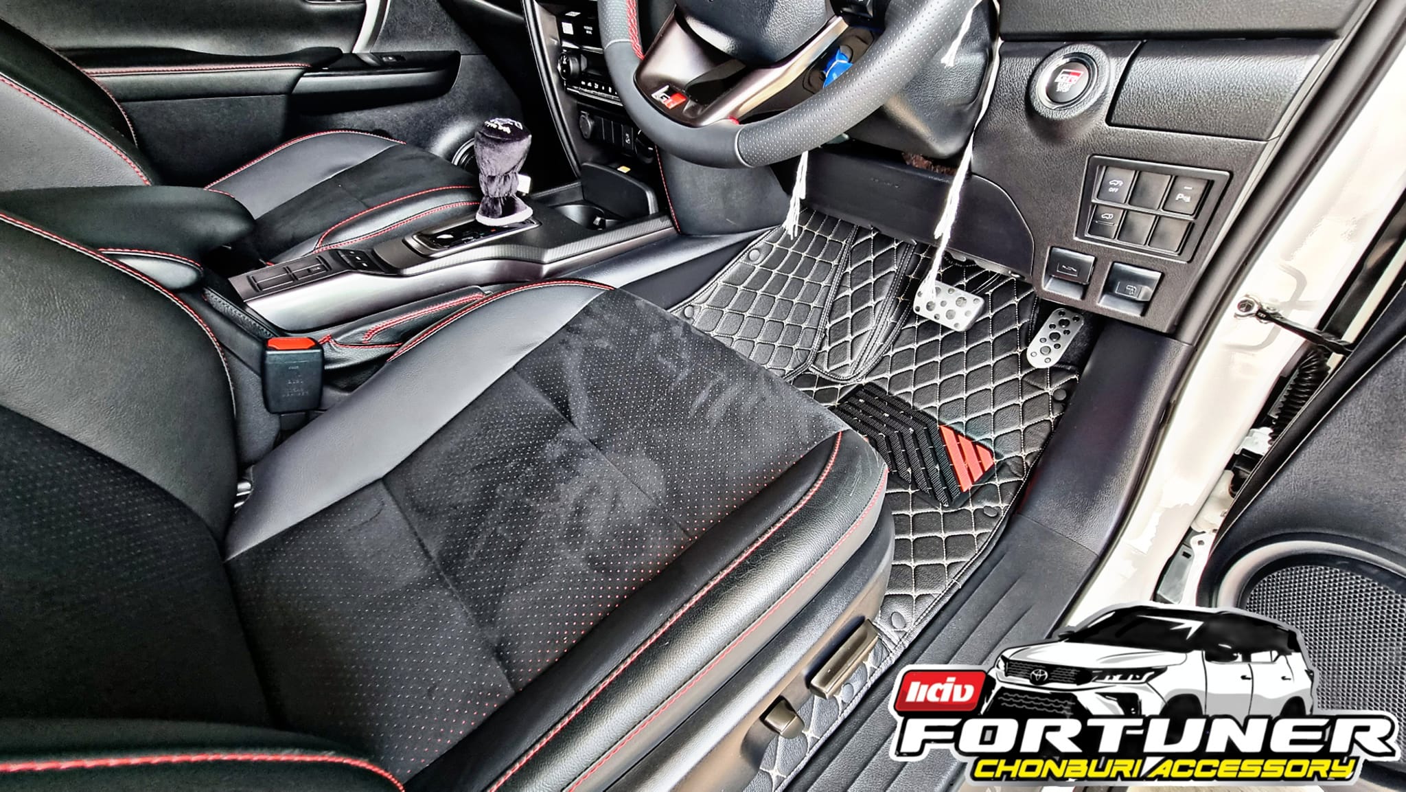 พรมปูพื้นรถยนต์ 6D โตโยต้า ฟอร์จูนเนอร์