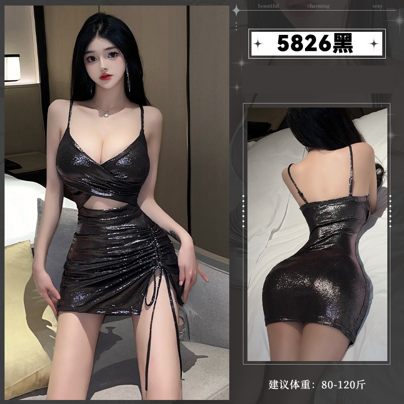 ชุดเดรสเงาเมทัลลิค เดรสเซ้กซี่ X5826