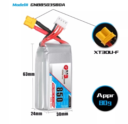 แบต GNB 3เซล 300-900mah HV XT30 XT60 XT90 แบตสำหรับ RC รถ เรือ เครื่องบิน โดรน หุ่นยนต์ มีให้เลือกหลายขนาดความจุ