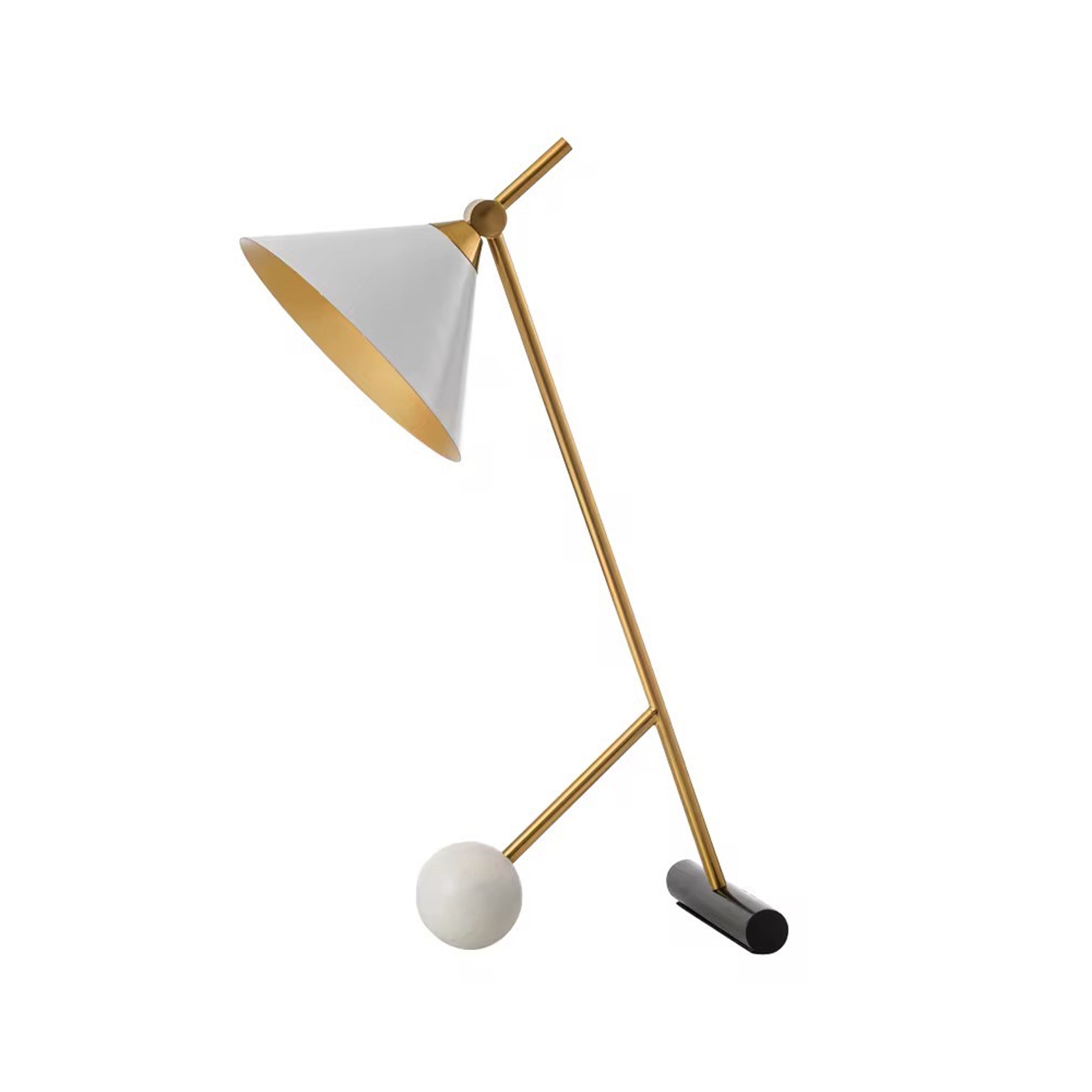 โคมไฟตั้งโต๊ะ สไตล์นอร์ดิก Nordic style table lamp Meta + Marble LED E27x1 IP20