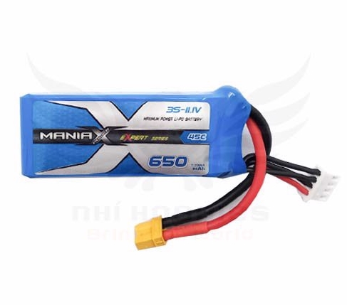 ManiaX 3S 11.1V 650mAh 45C XT30 & JST (for M2 / S2 / LOGO 200)