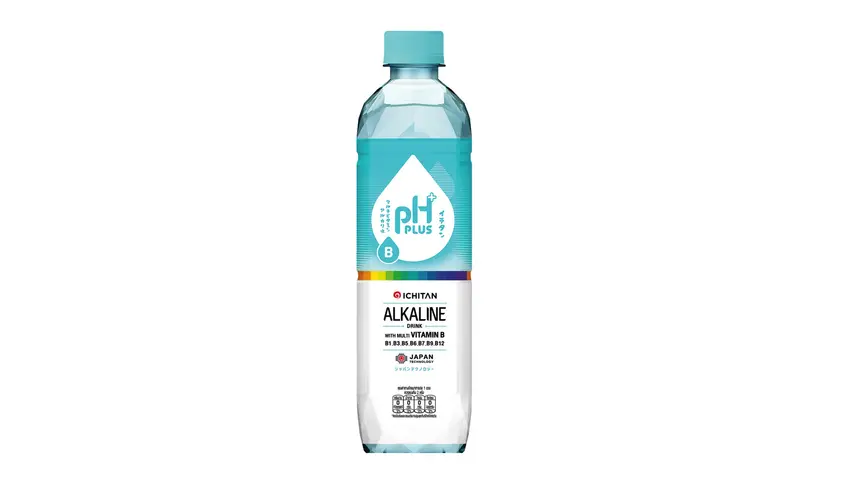 8858891306402 อิชิตัน น้ำด่าง PH+ 8.5 ผสมวิตามินบีรวม ฟ้า 550 ml.
