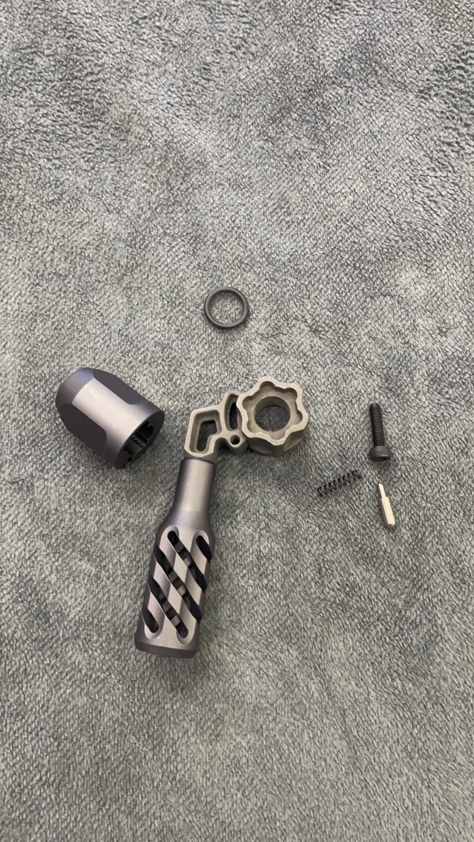 Maple Leaf Twisted Hollow Bolt Hanle With End Cap For VSR-10