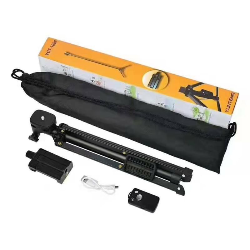 YUNTENG VCT-1688 ของแท้ ชุดขาตั้งกล่องเซลฟี่ พร้อมรีโมทบลูทูธ