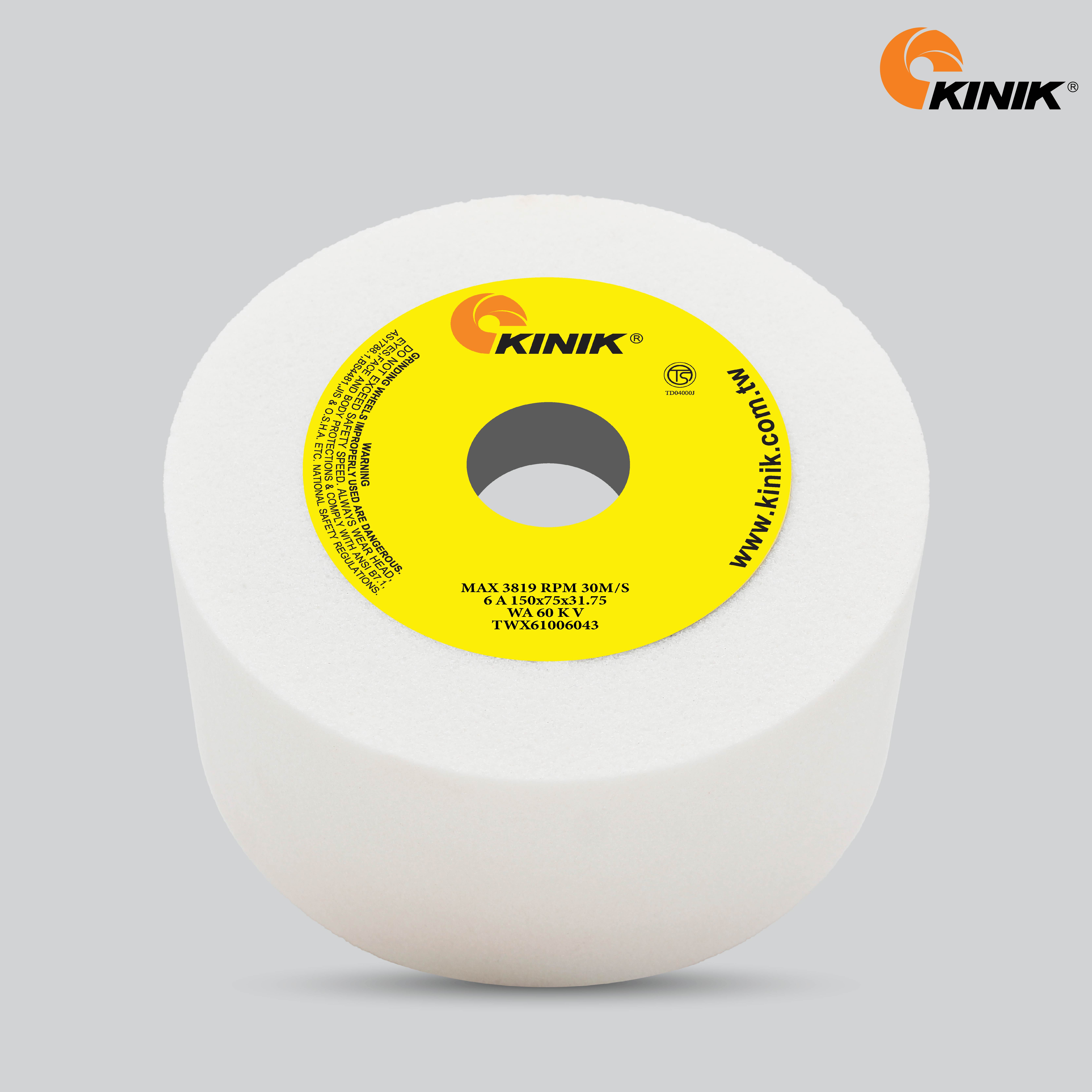 หินถ้วยตรง KINIK WA60KV6A 150x75x31.75 mm.