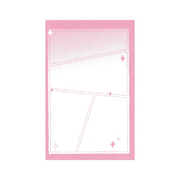 Pink Manga Panel Memo