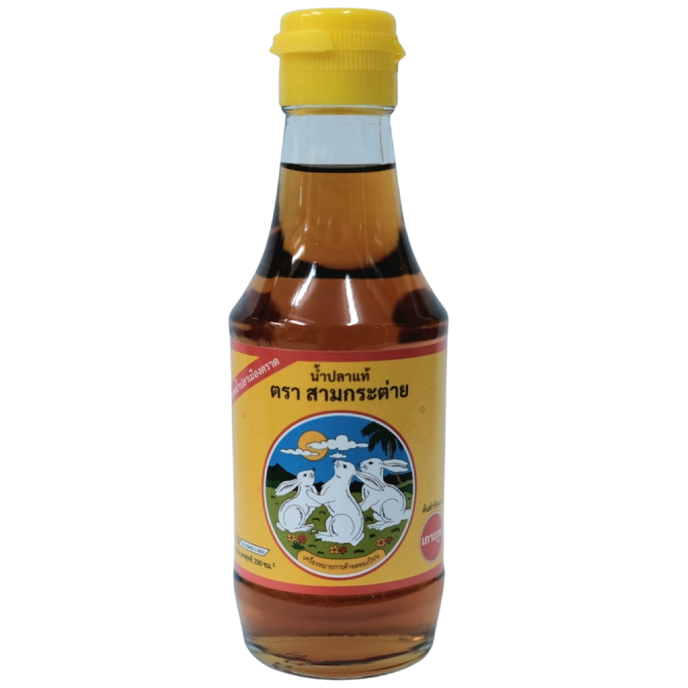8859299810102 น้ำปลาตราสามกระต่าย(ขวด)200ml