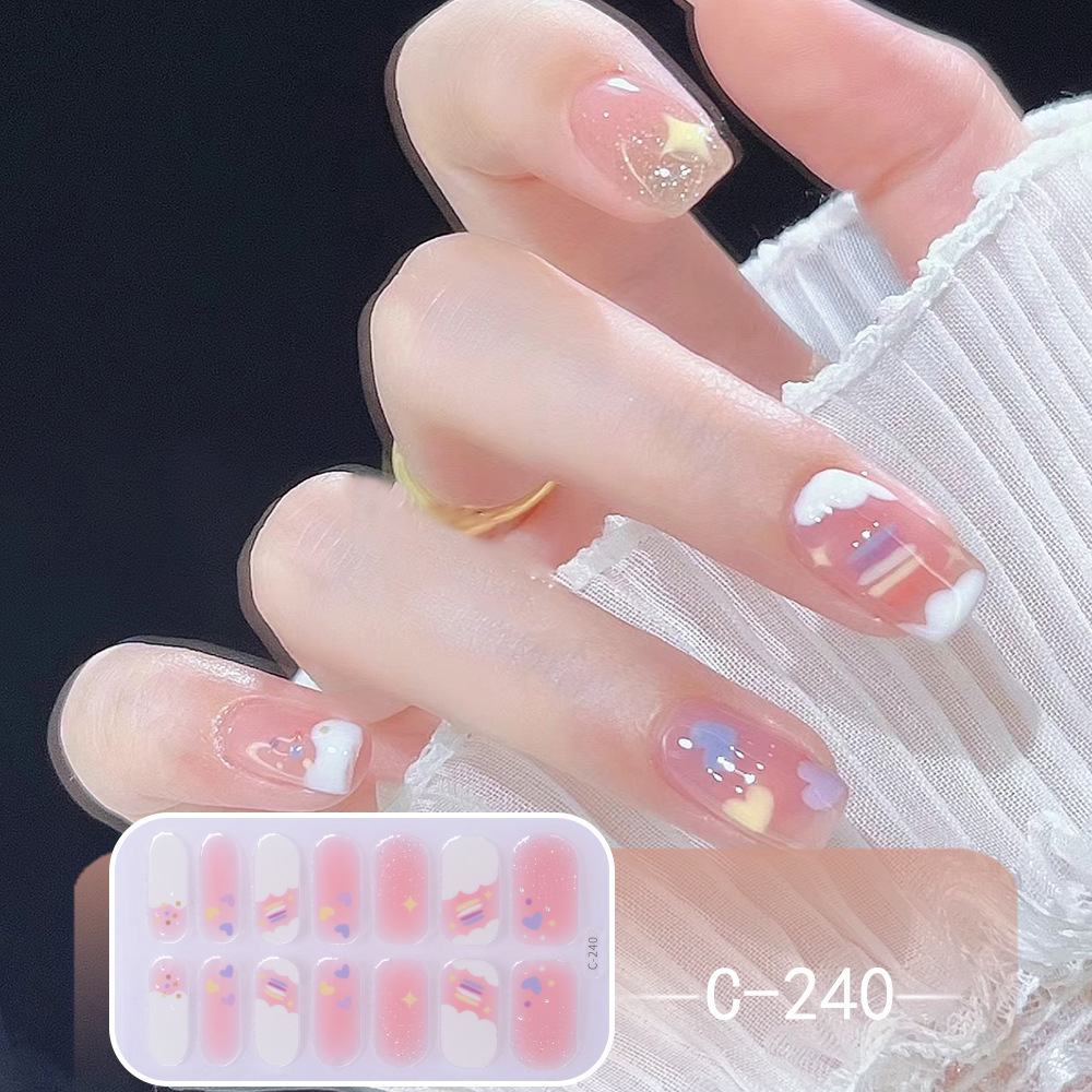 🍬CANDY🍬 #C3 ร้านไทย สติกเกอร์ ติดเล็บ ไม่ต้องอบ พร้อมส่ง เล็บมือ ลายสวย