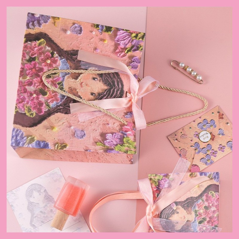 ถุงหิ้ว เจ้าหญิงช่อดอกไม้ ใบจิ๋ว รหัส PD56