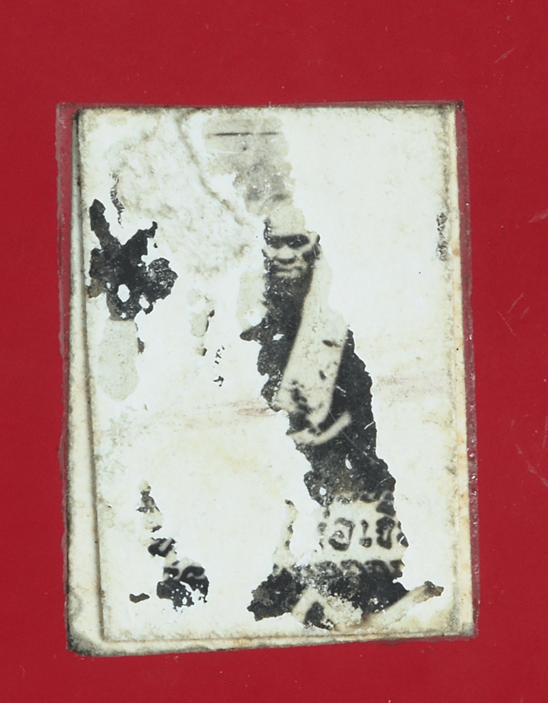 B2684 รูปอัดกระจก พระประจำวัน หลังหลวงพ่อเงิน วัดบางคลาน พิจิตร 53