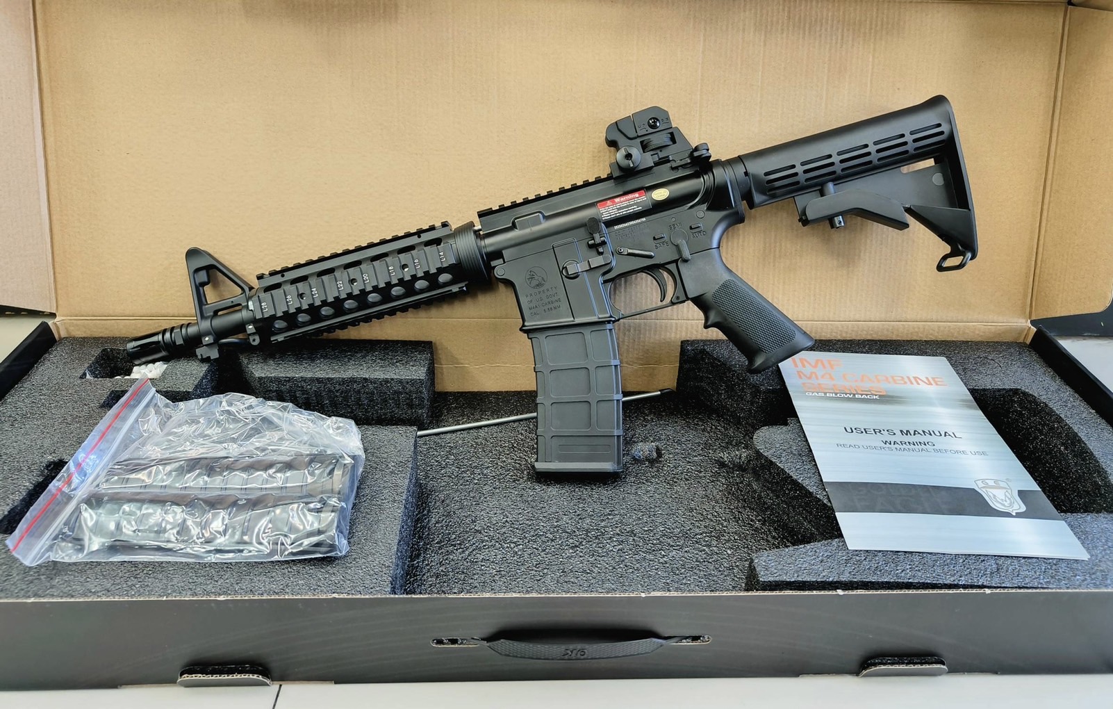 M4 CQB ระบบแก๊ส GBBR บอดี้โลหะ MC6624M - Golden Eagle