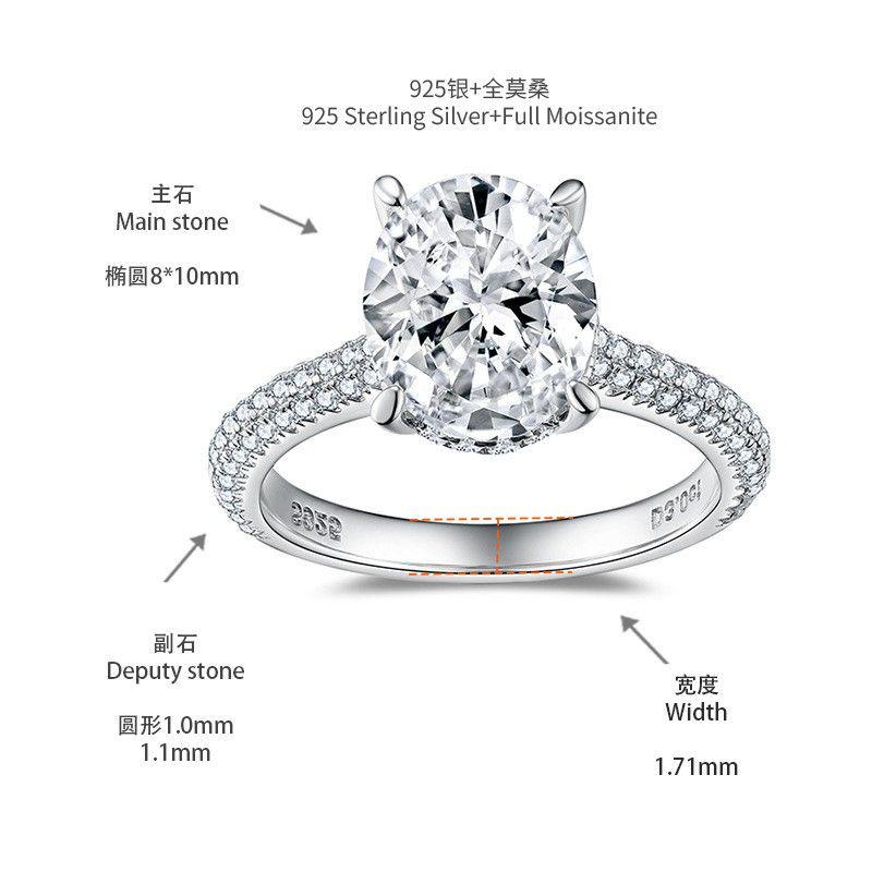[สั่งผลิต] R3-0294 แหวนเพชรโมซาไนท์ 3 กะรัต
