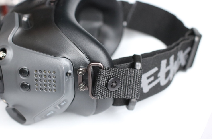 ETHIX GOGGLE STRAP HD BLACK (GREY LOGO) สายรัดแว่า DJI Goggle , Walksnail