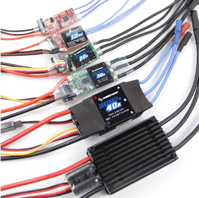 Hobbywing FlyFun V5 12A 18A 20A 40A 60A 80A 120A 130A 160A SPEED CONTROLLER สปีดสำหรับเครื่องบิน