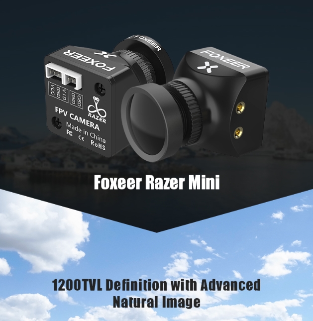 Foxeer Razer Pico/Razer Mini/Razer Micro/Razer NANO 1200TVL PAL/NTSC Switchable 4:3 16:9 FPV กล้องสำหรับ RC Drone รุ่นอัพเกรด
