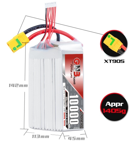 GNB 6s 5000mah - 10000mah 100C 50C 60C 110C 120C Gaoneng แบต LiPo Battery