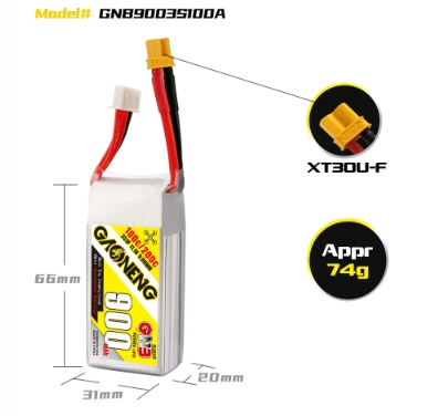 แบต GNB 3เซล 900-5000mah HV XT30 XT60 XT90 แบตสำหรับ RC รถ เรือ เครื่องบิน โดรน หุ่นยนต์ มีให้เลือกหลายขนาดความจุ