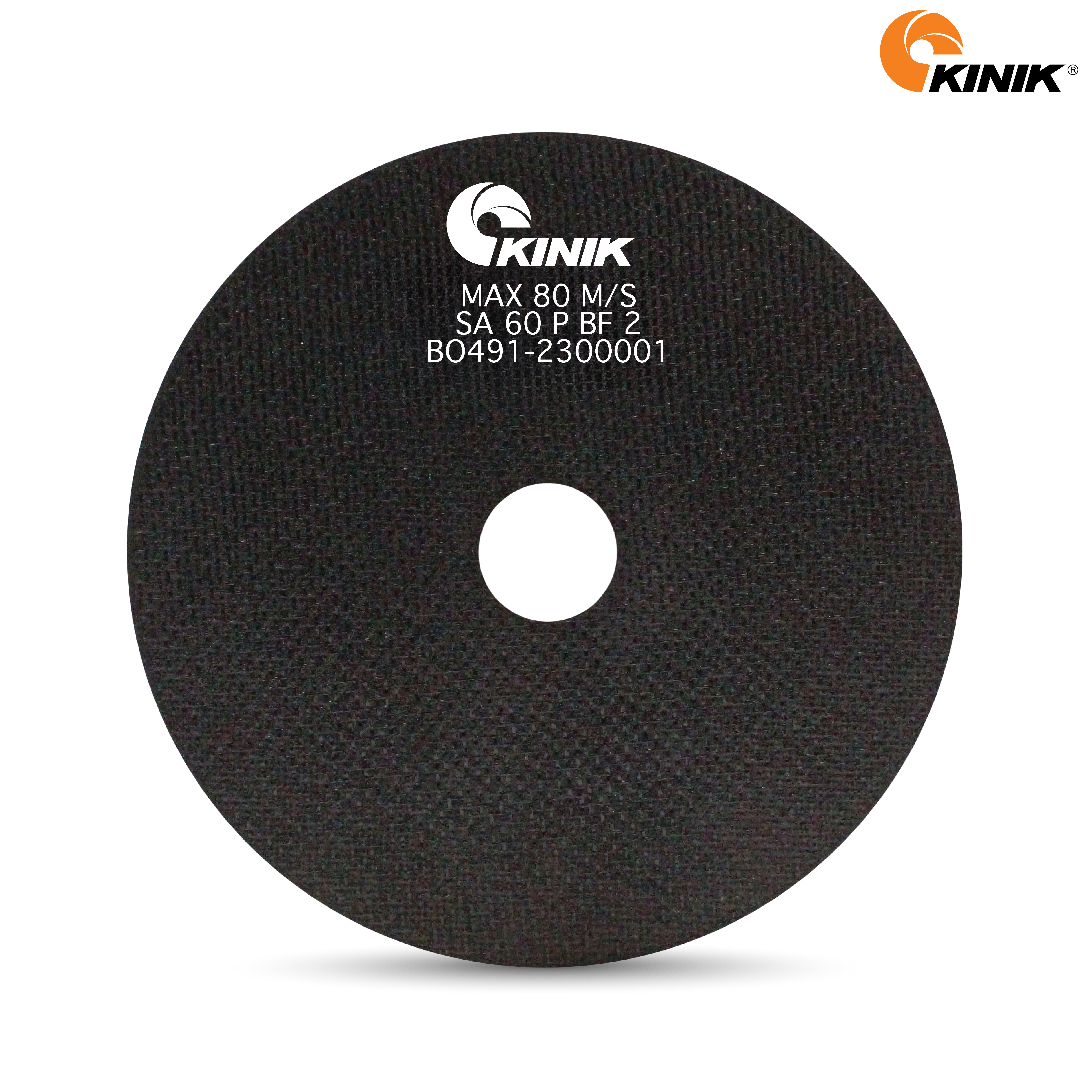 แผ่นตัดบาง KINIK SA60PBF2 205x1.2x31.75 mm.