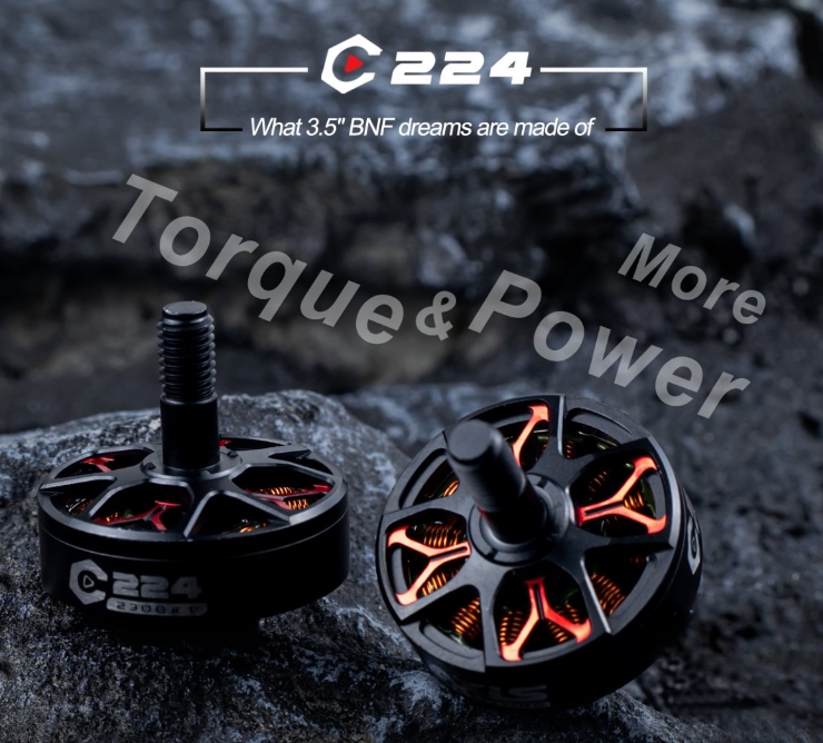 Axisflying Cinemetic series C224 2300KV 3800KV Motors for cinewhoop 3.5inch 1ชุด 4ลูก
