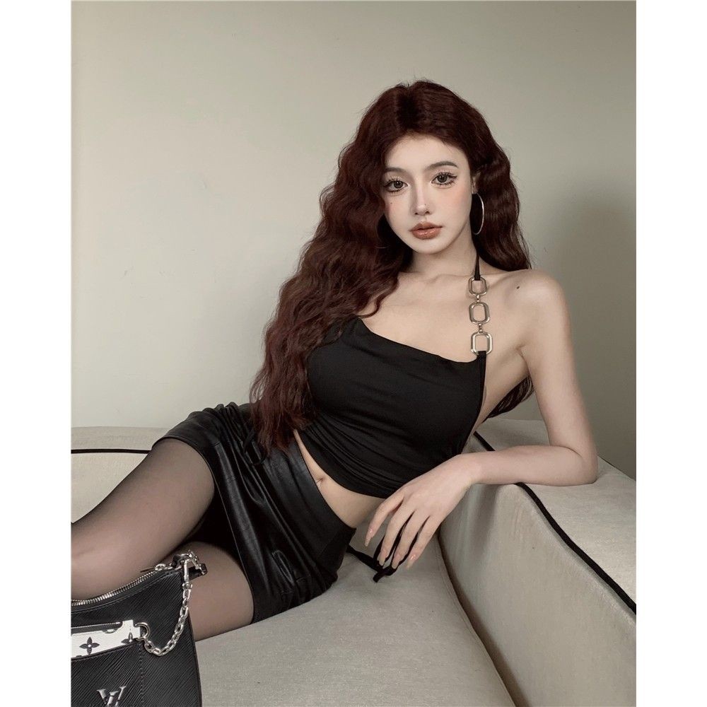 เสื้อครอป สายโซ่คล้องคอ สายฝอ CN1162