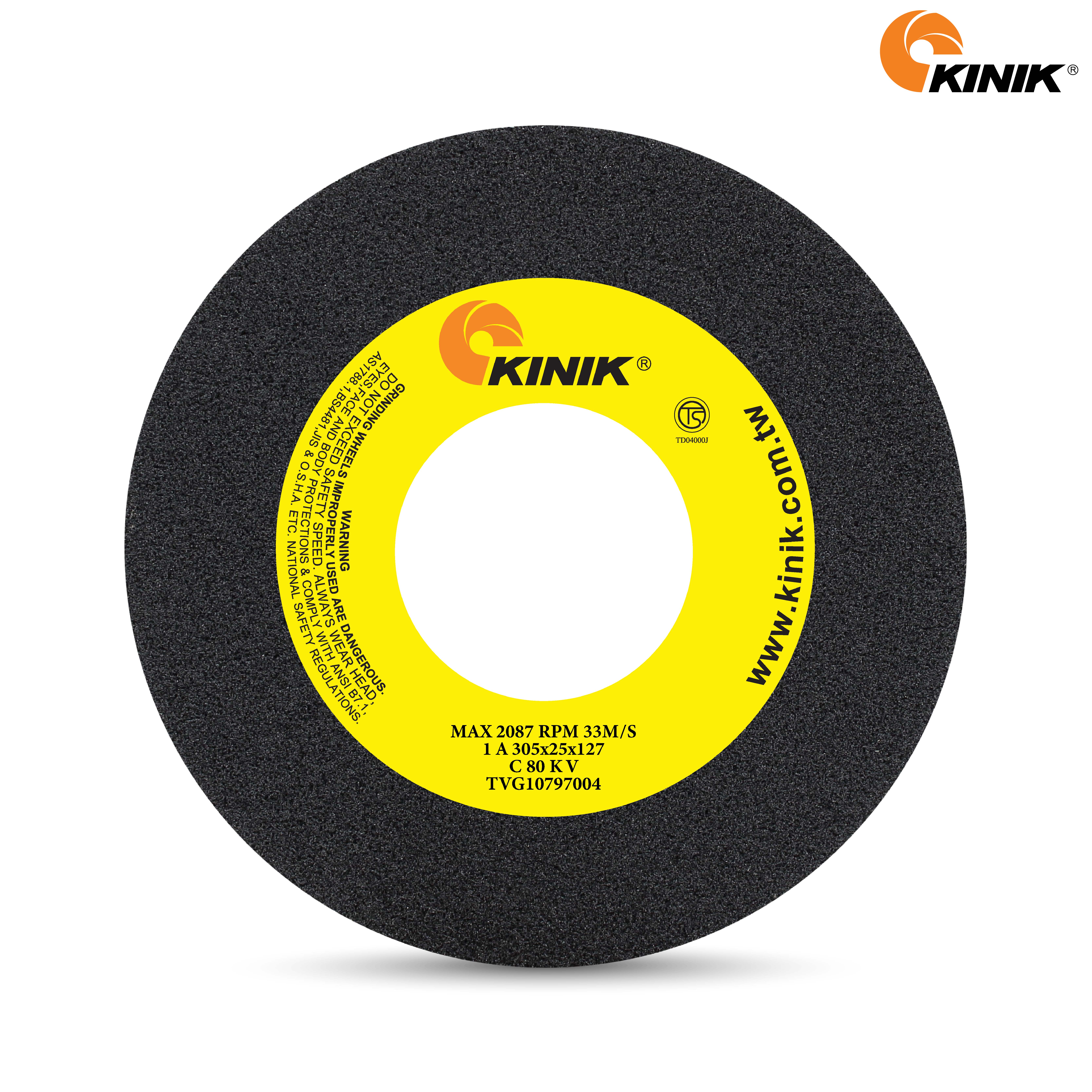 หินเจียร KINIK C80KV1A 305x25x127 mm.