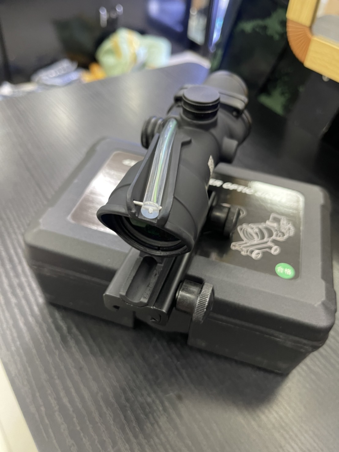 Red Dot Acog ไฟเบอร์เขียว