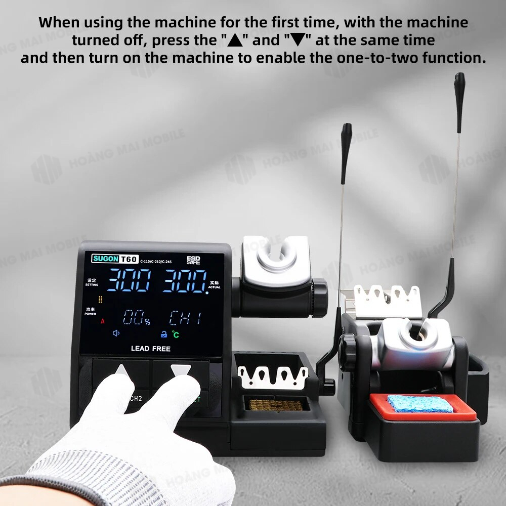 หัวแแร้ง Sugon T60+แท่นเสริม Tj8