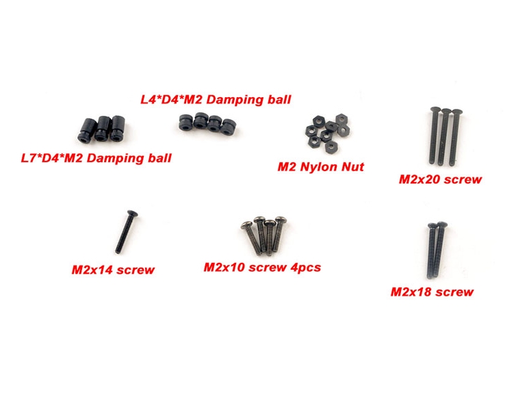 ชุดน๊อต และ ลุกยาง Damping balls and the screw sets For Crux35 and Crux35 HD