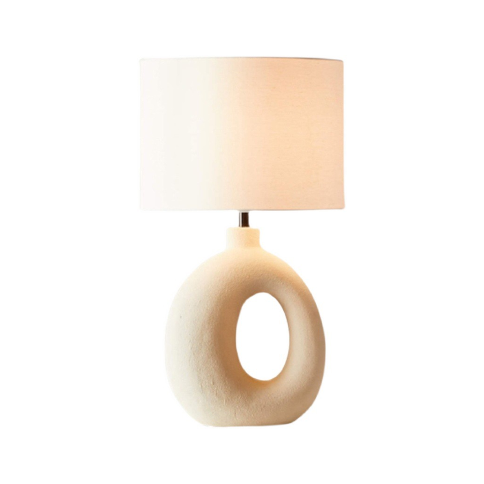 โคมไฟตั้งโต๊ะ สไตล์นอร์ดิก Nordic style table lamp Resin + Fabric LED E27x1 IP20