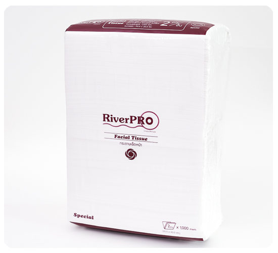 กระดาษเช็ดหน้า RiverPro Refill 20x20cm.