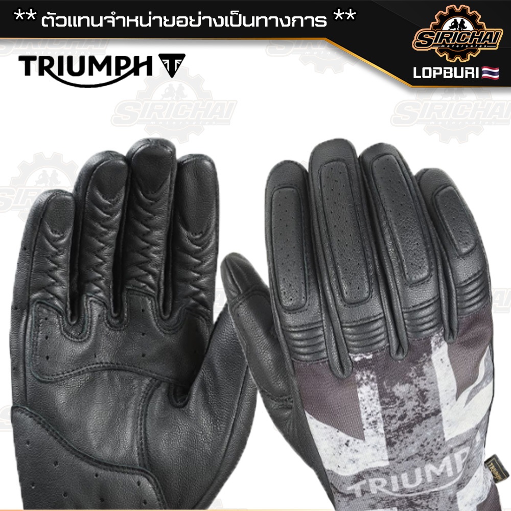 ถุงมือมอเตอร์ไซค์ ถุงมือ Triumph BLACKJACK GLOVE