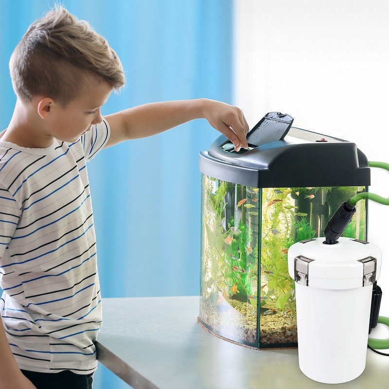 SUNSUN HW-603B(กรองนอกตู้ กรองน้ำได้ใสสะอาด พร้อมอุปกรณ์กรองและปั๊มน้ำพร้อมใช้งาน)