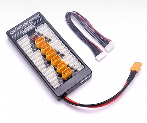 XT60 Female - XT60 Plug 2-6S Lipo Battery Parallel Charging Board บอดพ่วงชาททีละ 6ก้อน
