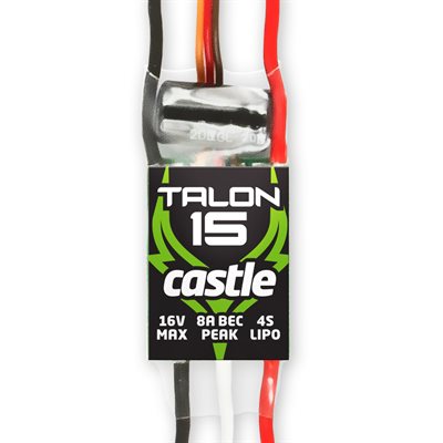 TALON 15 AMP ESC, 4S / 16V WITH 8 AMP BEC