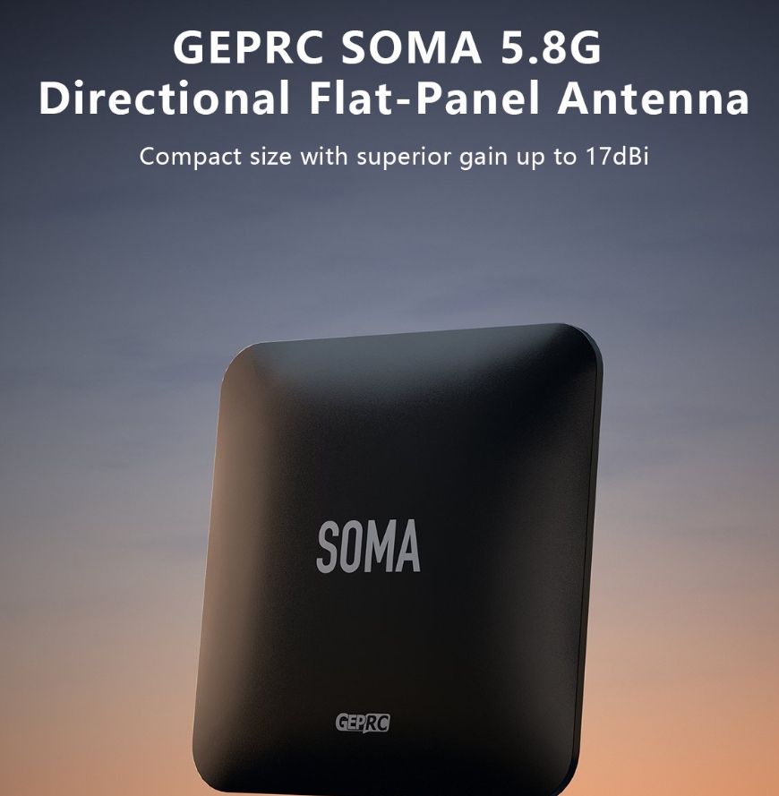 GEPRC SOMA 5.8G 17dBi RHCP Directional Flat-Panel Antenna
