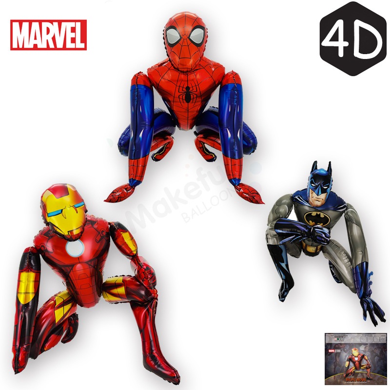 ลูกโป่งฟอยล์ ลายการ์ตูน ซุปเปอร์ฮีโร่ ใช้ตกแต่งงานเฉลิมฉลอง งานวันเกิด