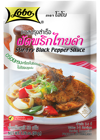 Stir-Fry Black Pepper Sauce 50 gram.