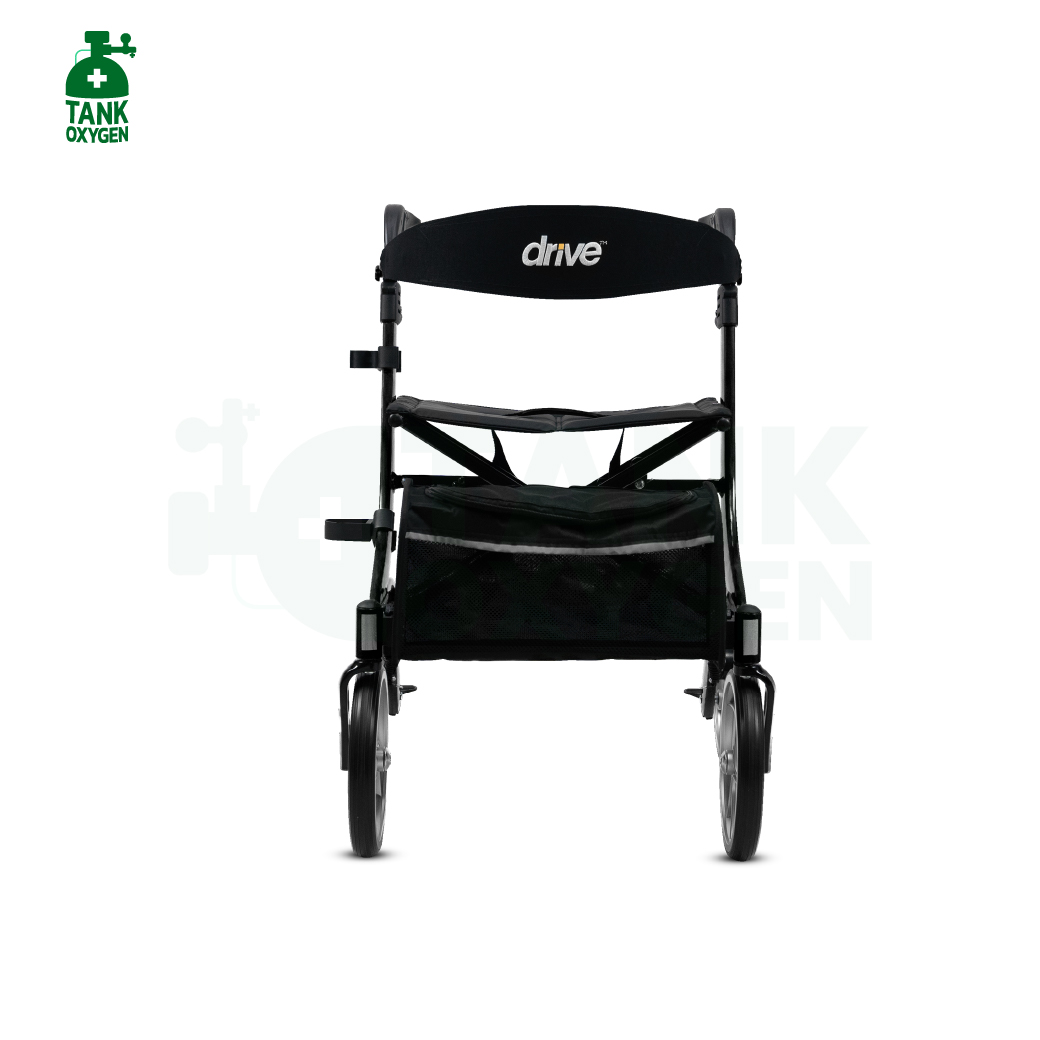 Nitro Rollator แบรนด์ Drive Medical (Debilbiss) วอล์คเกอร์ 4 ล้อ อุปกรณ์ช่วยพยุงเดิน อุปกรณ์ฝึกเดิน