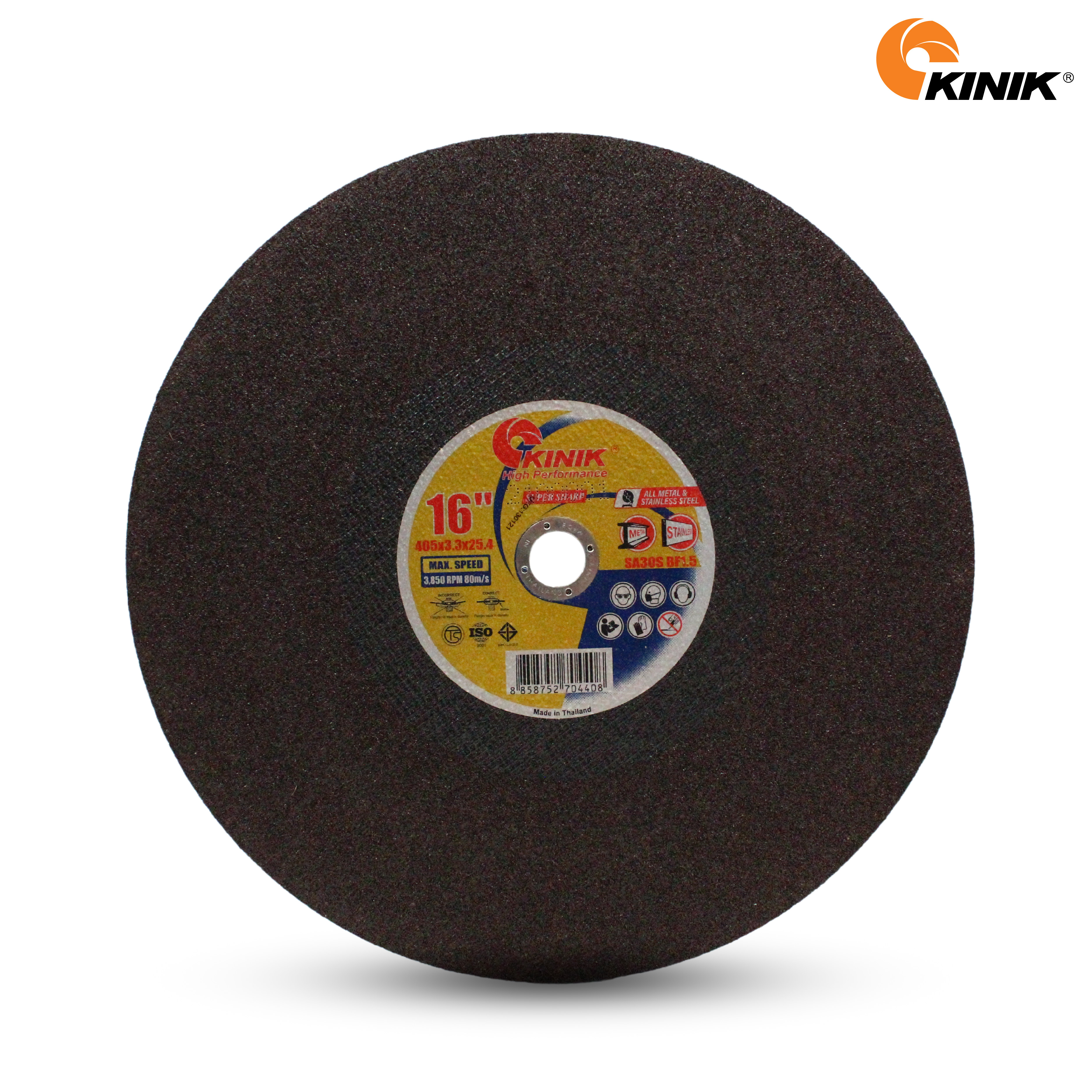 แผ่นตัดเหล็ก KINIK SA30SBF1.5 405x3.3x25.4 mm.